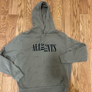 Khaki brown AllSaints hoodie